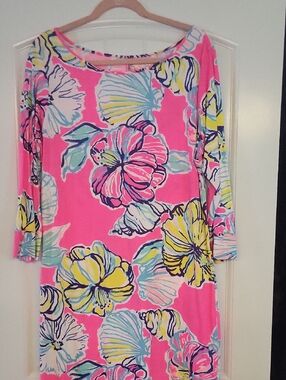 Lilly Pulitzer Pink Floral Shift Dress